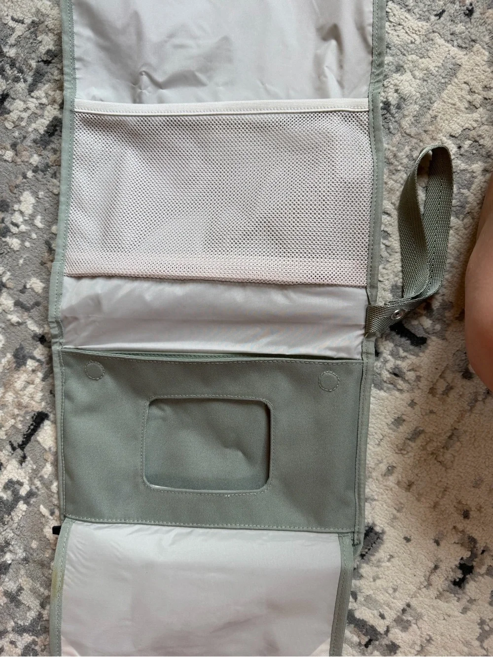 HUHU Diaper Bag Backpack in Sage Green combo